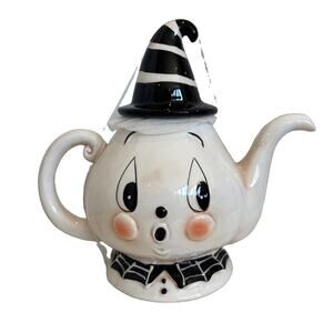 Johanna Parker Gus Ghost Teapot Halloween 2026 Collectible Spider Web NEW